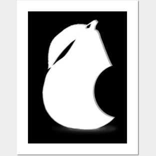 a white pear Posters and Art